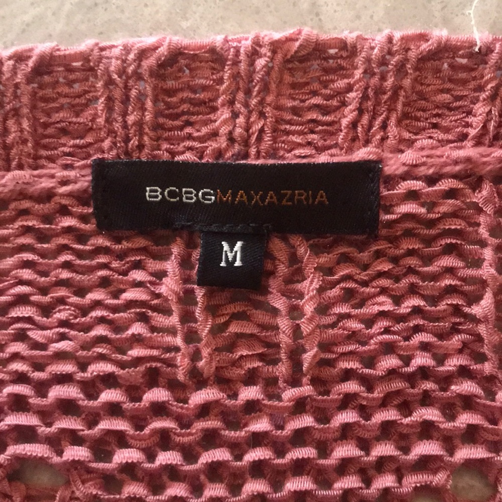 Rose/Pink Duster Cardigan Sweater - Picture 5 of 8